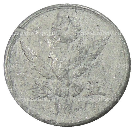 Монета 5 сен 1945 года Япония