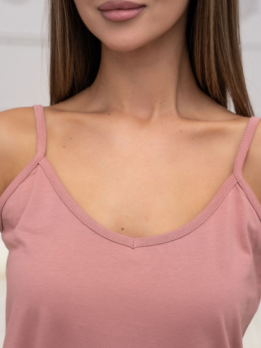 Сорочка кулирка с лайкрой гладкокрашенная пенье (хлопок 100%),песочная - Binita фото 5