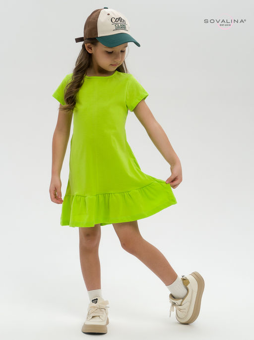 Платье Алиса салатовая - Sovalina фото 6