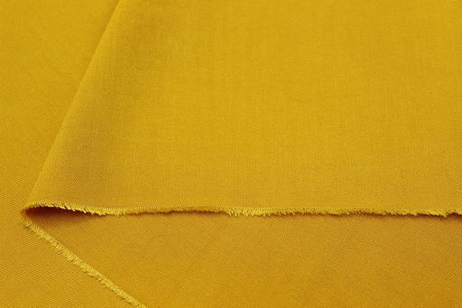 Плательная вискоза цв.Желто-горчичный, ш.1.45м, вискоза-100%, 200гр/м.кв - Купава фото 3