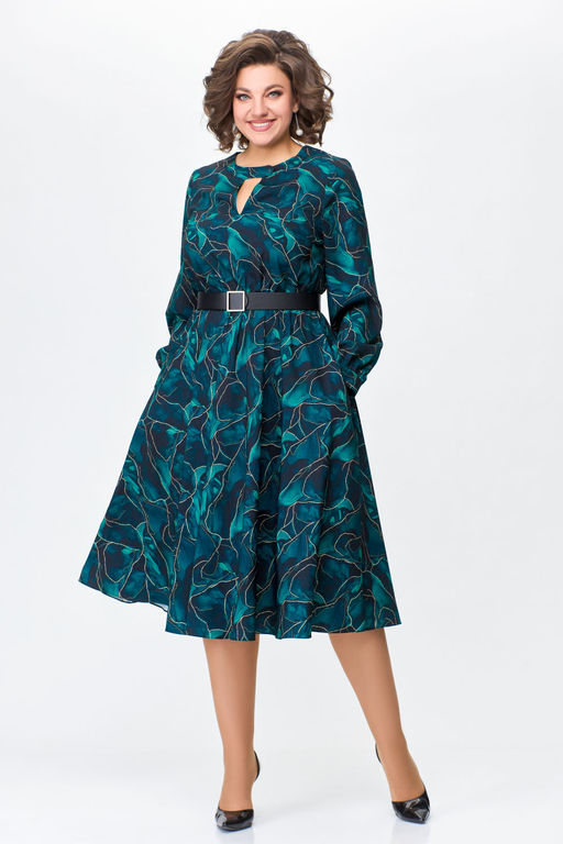 Блуза Swallow 803.2 черный+серебряный узор фото 947