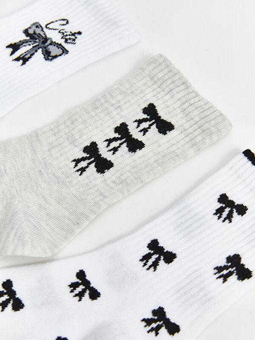 Desenli K?z ?ocuk Soket ?orap 5li