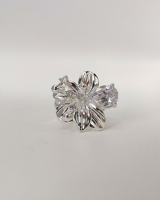 Кольцо с белым серебрением - Vel vett фото 2