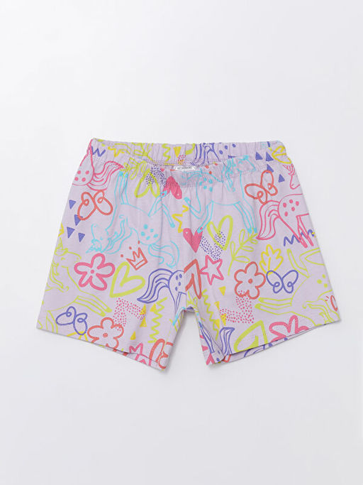 Beli Lastikli K?z ?ocuk Pijama ?ort