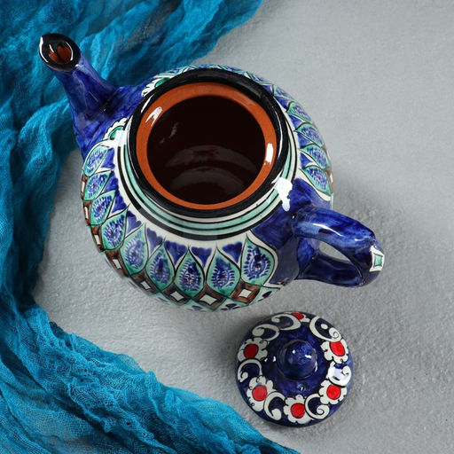 Чайник заварочный Риштанская Керамика «Узоры», 1 л, МИКС