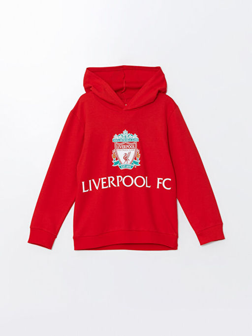 Liverpool Bask?l? Erkek ?ocuk Sweatshirt