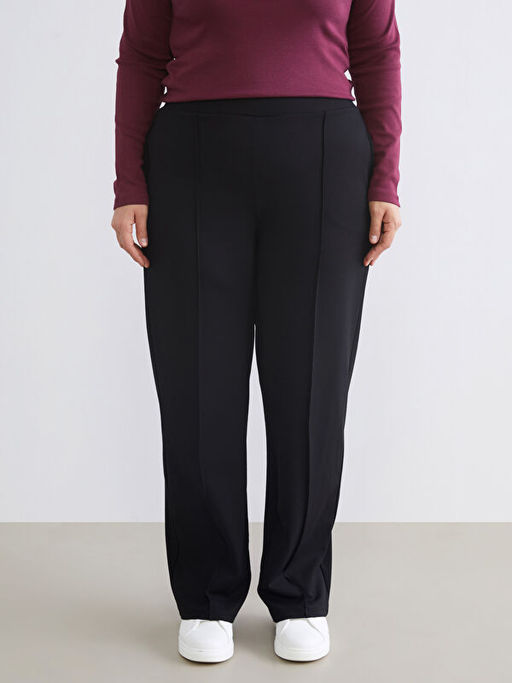 Standart Fit Geni? Pa?a Kad?n Pantolon