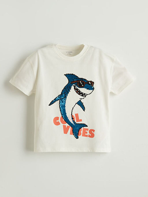 Bask?l? Erkek ?ocuk Ti??rt ve ?ort 2li