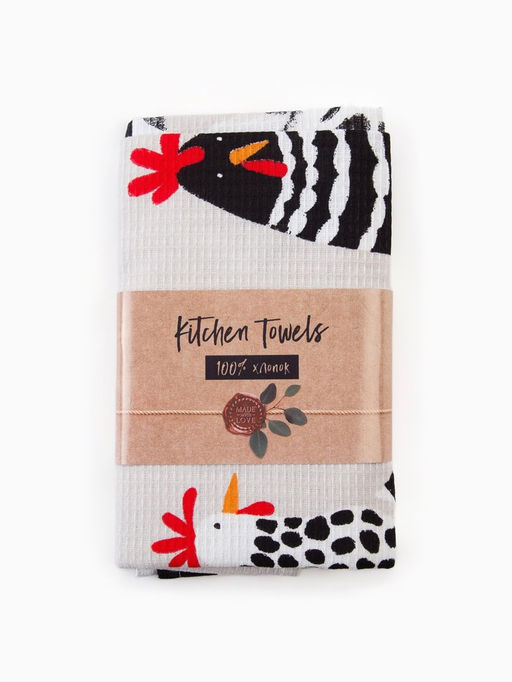 Набор кухонных полотенец Доляна С праздником Светлой Пасхи, 35х60см-2 шт, 100% хлопок, вафля 160 г/  фото 17