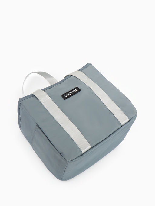 Термосумка на молнии, 6.4 л, серая