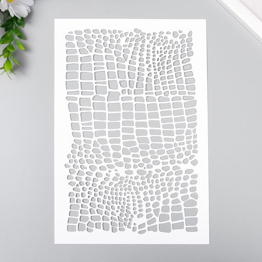 Пластиковый трафарет для творчества «Кожа Дракона», шаблон, 24×16 см