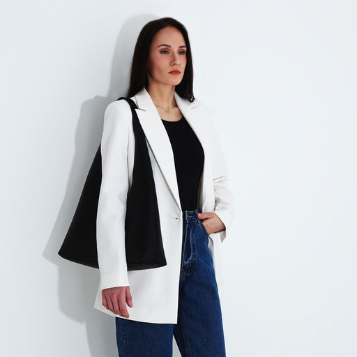 Сумка-шопер на молнии, цвет чёрный - Simaland фото 6