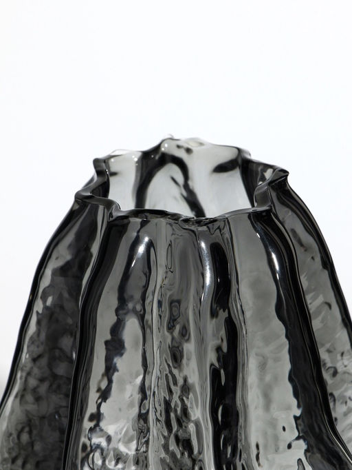 Ваза «Кэли», 21×12×6 см, стекло, серая