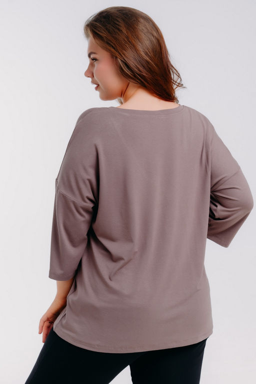 Футболка женская из вискозы Марина кофе - Амадэль фото 10