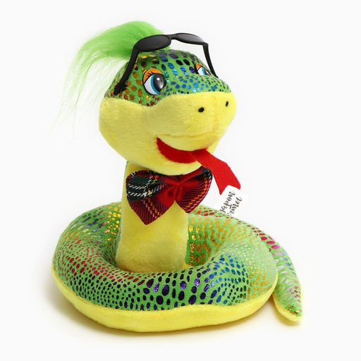 Мягкая игрушка Змея, в темных очках, 15 см, цвет зелёный - Simaland фото 5