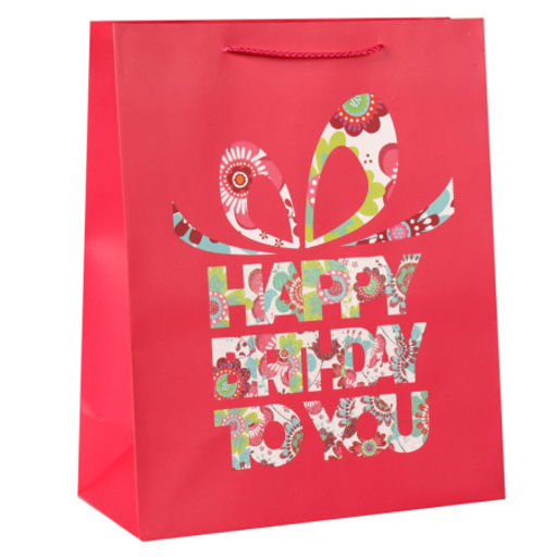 Цена за 12 шт. Пакет подарочный 26x32x12см / 5255L /уп 12/384/ - Галеонтрейд фото 3