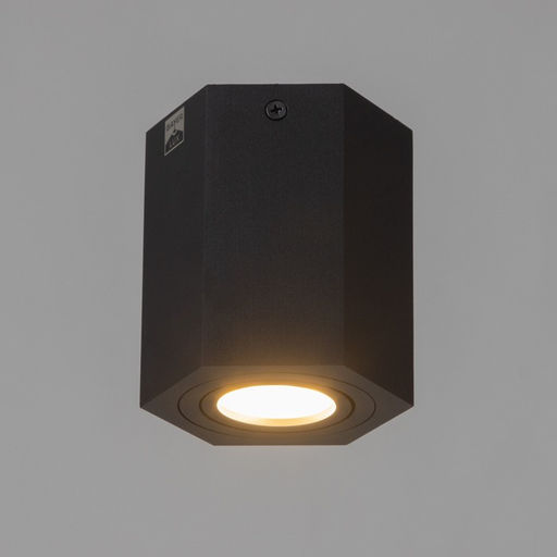 Светильник «Арти» GU10 черный 10×10×11.5 см