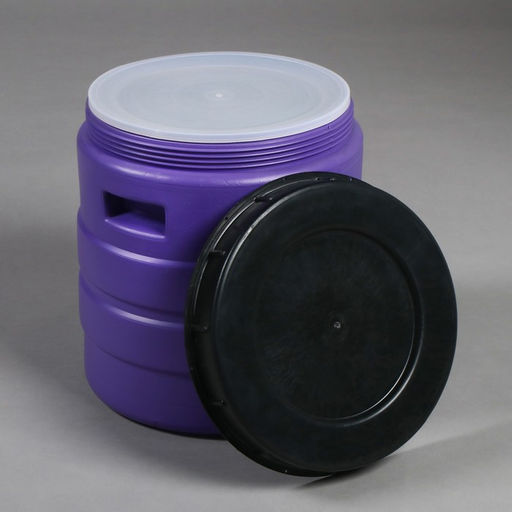 Бочка пищевая, 24 л, горловина 27 см, пластиковая, с крышкой, МИКС