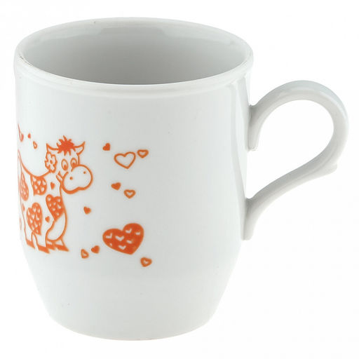 Кружка детская фарфоровая 210мл, форма Русское поле, с ручкой, шелкотрафаретная печать, деколи в ассортименте (Россия) - Домашняя мода фото 6