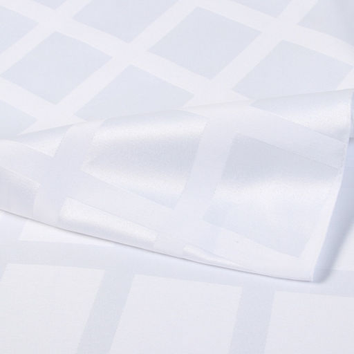 Скатерть «Этель» Geometry, 150×250±3 см, 192 г/м², хлопок с ВГМО, белая