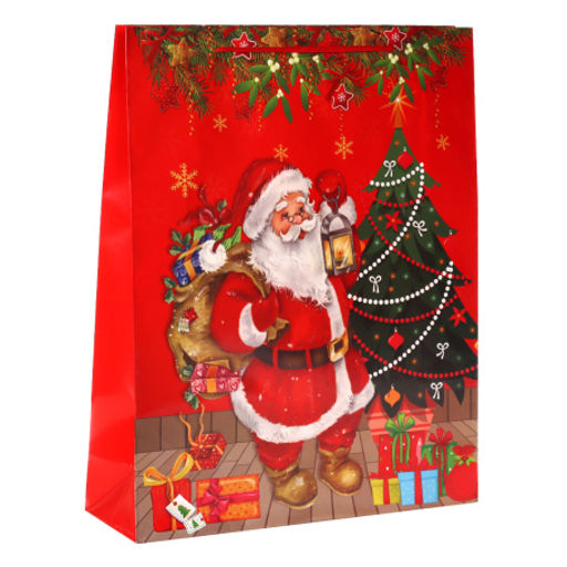 Цена за 12 шт. Пакет подарочный Новый год 32x40x10см / 447L /уп 12/840/микс/128г/м2 - Галеонтрейд фото 5