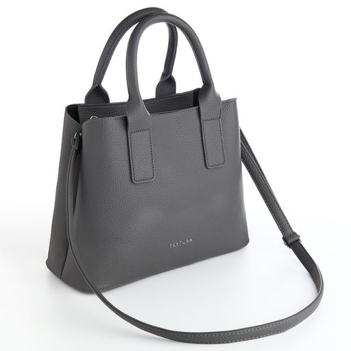 Сумка женская тоут TEXTURA на молнии, 32×12×24 см, серая