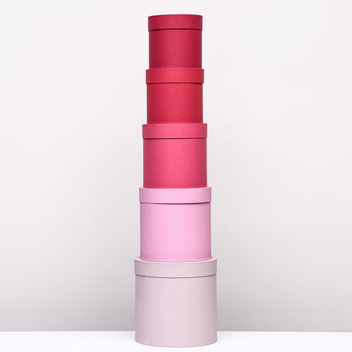 Набор коробок 5в1 Розовая палитра, 23 х 23см - 15 х 15см - Simaland фото 3