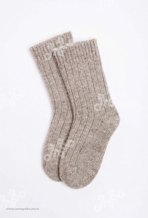 Носки детские из 100% монгольской шерсти премиум (арт. 02149) - Тод оймс ххк фото 2