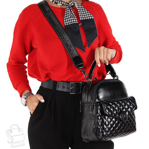 Рюкзак женский 3359-01 black Polina&Eiterou/50  в Новосибирске