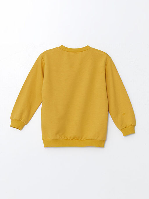 Bisiklet Yaka Uzun Kollu Bask?l? Erkek Bebek Sweatshirt 2li - Waikiki фото 3