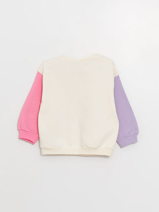 Bisiklet Yaka Uzun Kollu Minnie Mouse Bask?l? K?z Bebek Sweatshirt - Waikiki фото 3