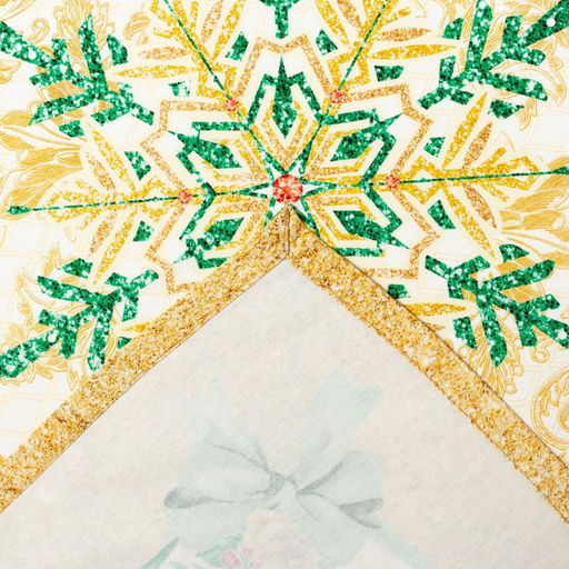 Скатерть новогодняя «Этель» Golden Christmas, 150×180 +/-3 см с ГМВО, 100% хлопок, 190 г/м²