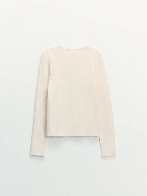 Лонгслив с застежкой на груди / Zarina  фото 3