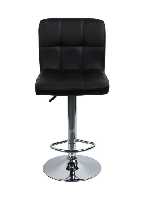Комплект барных стульев «Клик Мебель», с подъёмным механизмом, искусственная кожа, цвет чёрный, 2 шт.