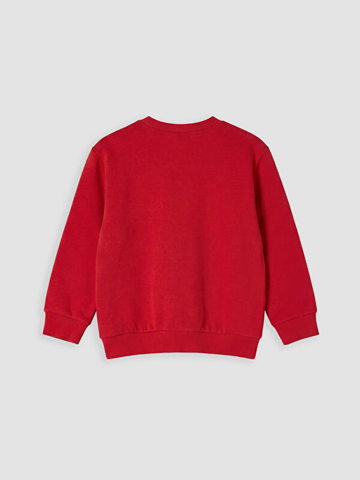 Bisiklet Yaka Atat?rk Bask?l? Erkek ?ocuk Sweatshirt