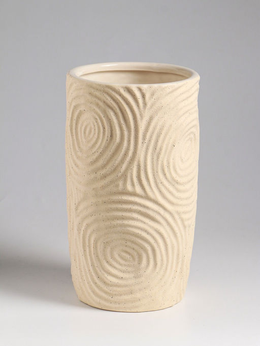 Ваза настольная керамика "Гуидо" 23х13 см, белый