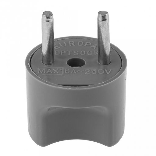 Переходник 16А 4,5х3,5х3см, круглой формы, с тремя отверстиями, пластик/металл, серый (Россия) - Домашняя мода фото 5