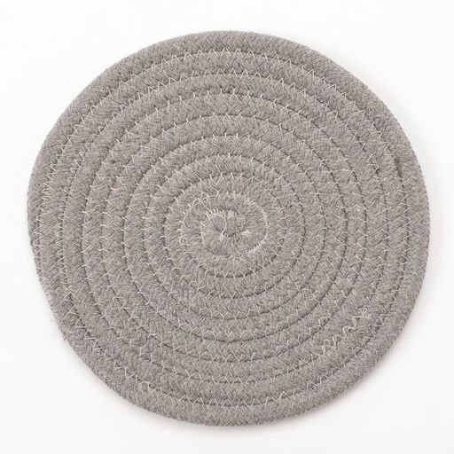 Подставка под горячее Доляна цв.серый, 18*18 см, 100% хлопок