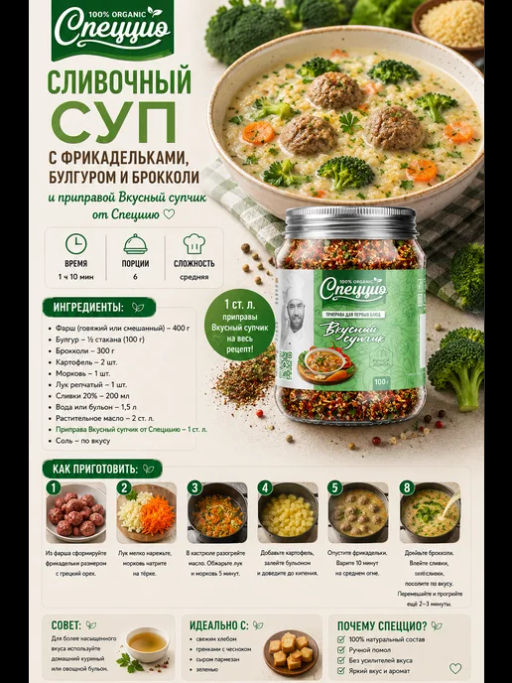 Приправа для первых блюд Вкусный супчик - Спеццио фото 6
