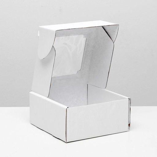 Цена за 5 шт. Коробка самосборная, с окном, белая, 19 х 18 х 9 см - Simaland фото 2