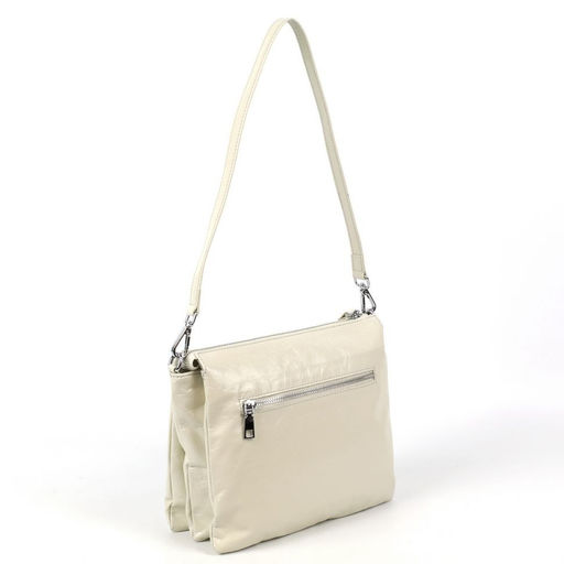 Женская кожаная сумка через плечо с тремя отделениями 0101-14 - Cidirro фото 4