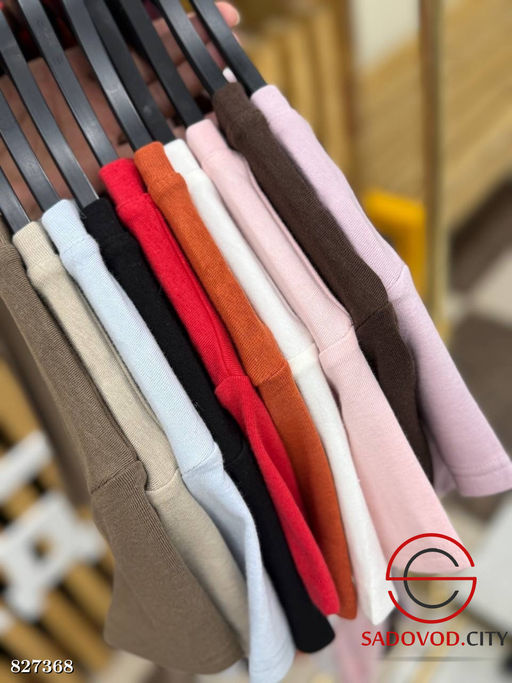 Футболка женская однотонная