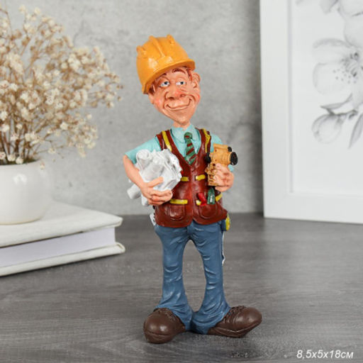 Фигурка Строитель 18 см / SS22-10 /уп 96/ - Галеонтрейд фото 4