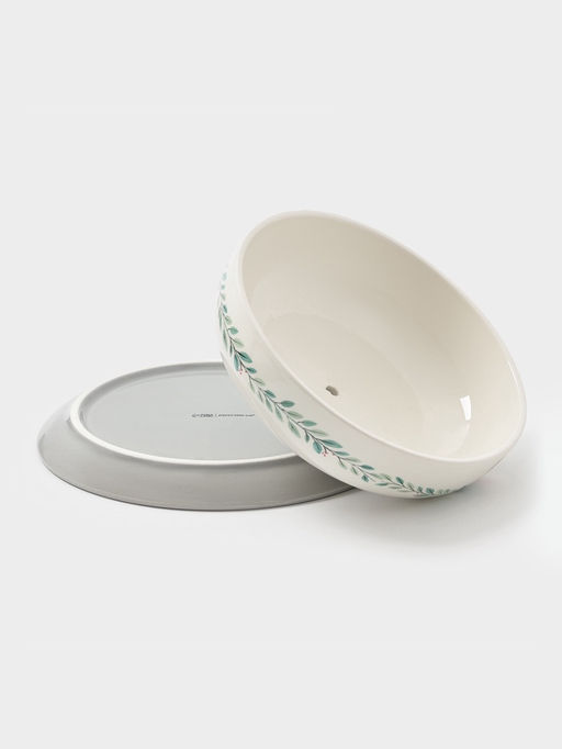 Блинница новогодняя Доляна Домашние гномики, 23.5?9.7 см, доломит, белая фото 7