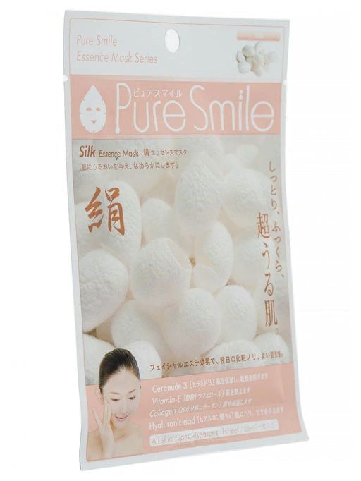 Маска для лица SunSmile PureSmile 036 Silk Essense Mask косметическая шёлк 1шт, 1/600, ,  фото 2