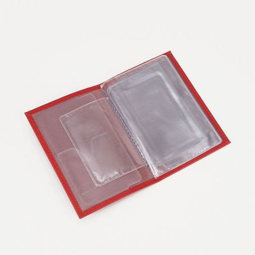 Обложка для автодокументов, цвет красный - Textura фото 3