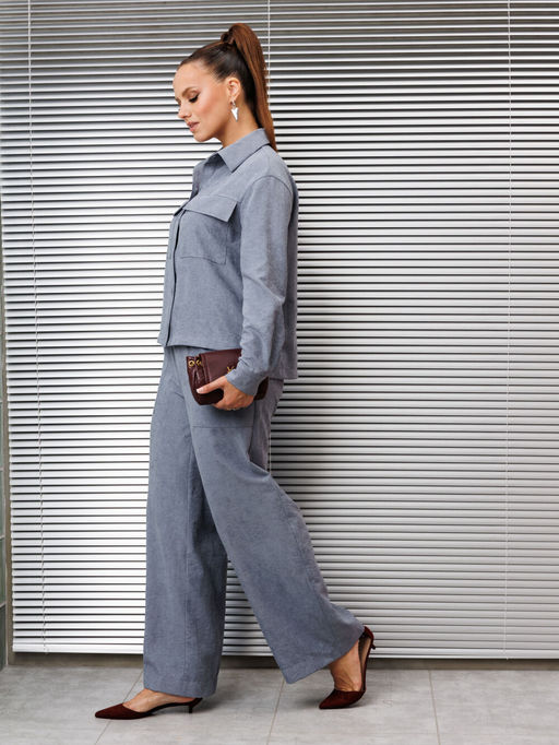 Костюм Galean Style 985-Р серо-голубой