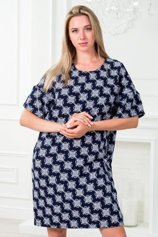 Платье женское из барби Барбара 2 вензель на синем - Амадэль фото 4