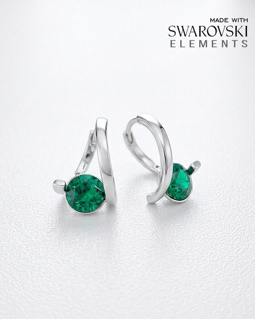 Серьги с кристаллами Swarovski