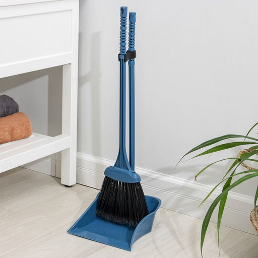 Веник с совком Альтернатива «Комфорт», пластик, МИКС